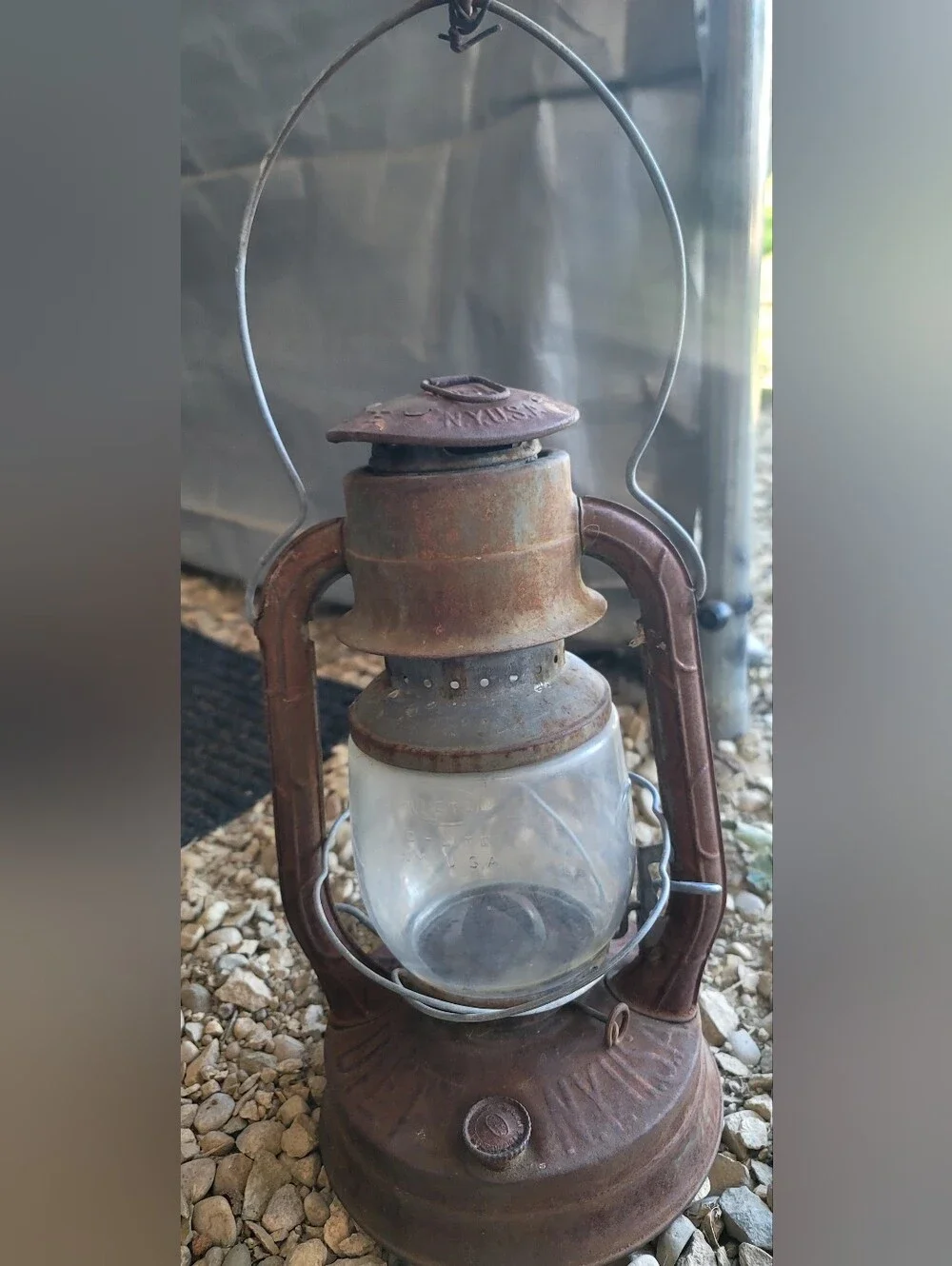 Vintage Antique DIETZ D-LITE 2 LAMP Lantern Kerosene Antique Barn OLD Decor